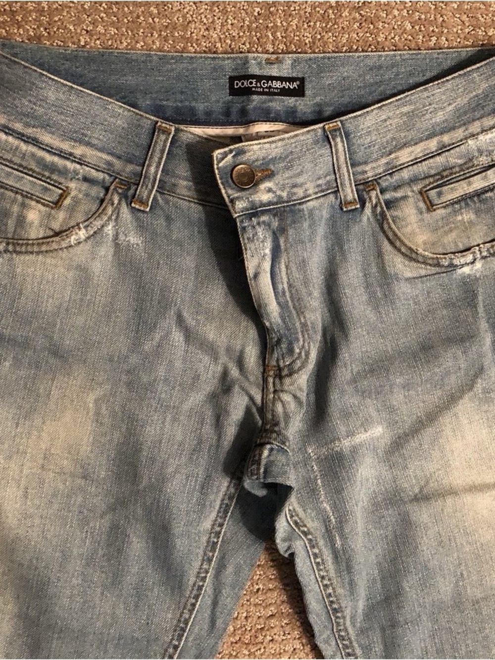 Dolce Gabbana boyfriend Denim Jeans Imade In Italy Sz 50 100% Cotton